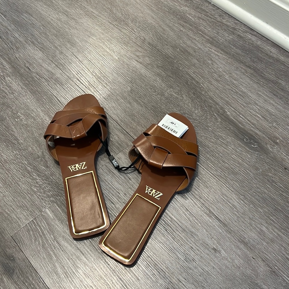 Zara Brown Sandals
